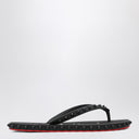 Christian Louboutin Super Loubi Flip Black Thong Sandals