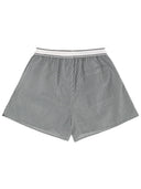 Sporty&Rich Striped Logo Shorts