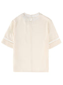 Fabiana Filippi T Shirt With Transparent Details