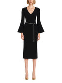 Michael By Michael Kors Wool Midi Dress