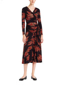 Ganni Long Dress With Floral Print