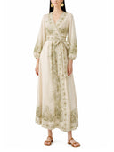 Vestido midi cruzado "Wonderlust" de Zimmermann