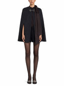 Gucci Wool And Silk Cape With Clamp