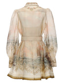 Zimmermann Mini Dress "Rebellion Marine"