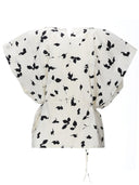 Alysi Sleeveless Top With Ribbon