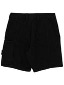 Stone Island Cargo Shorts With Logo Patch