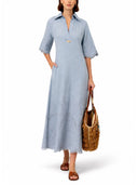 Zimmermann "Daylight" Denim Midi Dress