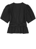 Ganni Tops With Ribbons