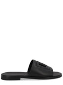 Dolce & Gabbana Leather Slide With Logo