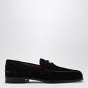 Christian Louboutin Black Suede Penny Loafer