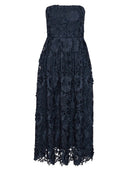 Rotate Birger Christensen 3 D Lace Midi Dress