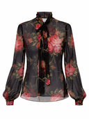 Dolce & Gabbana Rose Bouquet Print Top