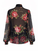 Dolce & Gabbana Rose Bouquet Print Top