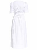 Ganni V Neck Midi Dress