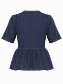 Ganni Blusa "Peplum"