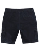 Stone Island Cargo Shorts With Logo Patch