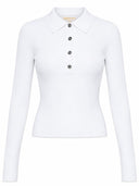 Michael By Michael Kors Long Sleeved Polo Shirt