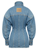 The Attico Denim Mini Dress