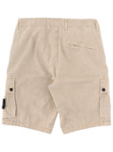 Stone Island Cargo Shorts With Logo Patch