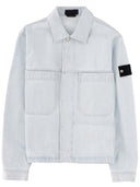 Stone Island Denim Jacket With Logo Patch