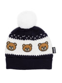 Moschino Beanie Bears And Pom Poms