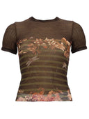 Jean Paul Gaultier T Shirt With "Marinière Grape" Print