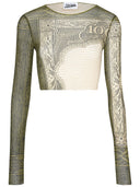 Jean Paul Gaultier Top With "Cartouche" Print