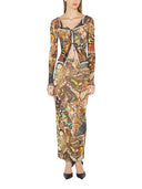 Jean Paul Gaultier Cardigan With "Bow Tie" Print