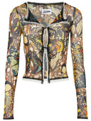 Jean Paul Gaultier Cardigan With "Bow Tie" Print