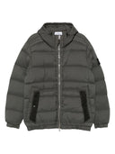 Wattierte Daunenjacke von Stone Island mit Kapuze