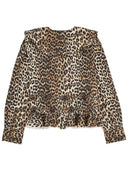 Ganni Shirt With Wide Collar