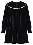 Ganni Mini-Samtkleid