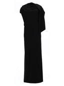 Das lange Kleid mit Schal