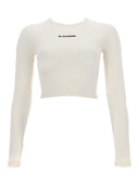 Jil Sander Cropped Top With Logo