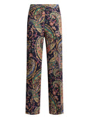 Etro 佩斯利叶子“Bootcut”长裤