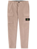 Stone Island – Cargohose mit Logo-Aufnäher