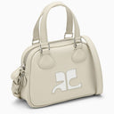 Courrèges Reedition Mini Top Case In Mastic Gray