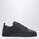 Christian Louboutin Black Leder Sneaker Louis Junior