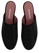 Premiata Leather Slipper With Rhinestones
