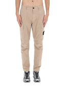 Stone Island – Cargohose mit Logo-Aufnäher