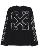 Off-White-T-Shirt mit Logo