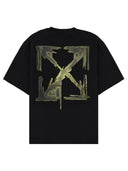 Off-White-T-Shirt mit Logo