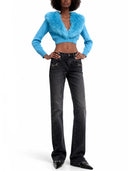 Gucci-Denim-Jeans mit Horsebit-Detail