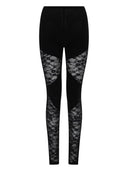 Nina Ricci Patchwork-Leggings mit Spitzeneinsätzen