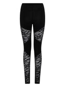 Nina Ricci Patchwork-Leggings mit Spitzeneinsätzen