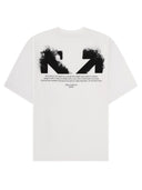 Off-White-T-Shirt mit Logo