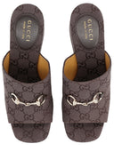Gucci-Stoffkeilsandale „Gg“