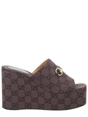 Gucci-Stoffkeilsandale „Gg“