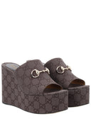 Gucci-Stoffkeilsandale „Gg“