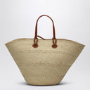 Christian Louboutin Raffia And Calf Leather Tote Bag Cabata Large